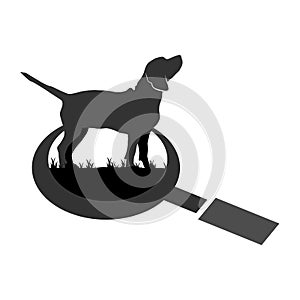 Illustration Vector Graphic of Beagle Dog Search Logo