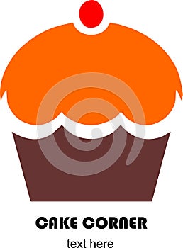 illustration vector graphic of cake corner icon, for decoration, menu, lists, book, etc