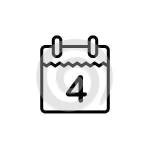 Illustration Vector graphic of calendar icon template