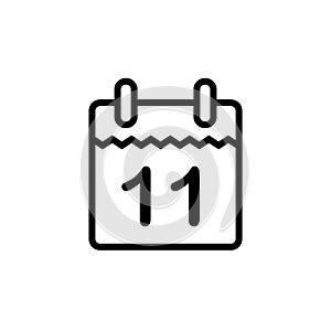 Illustration Vector graphic of calendar icon template