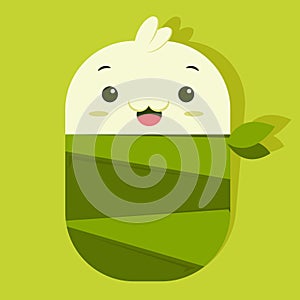 Illustration vector graphic cartoon character of cute Lemper in kawaii doodle style.