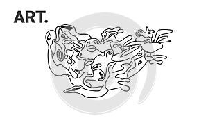 Illustration vector graphic of Doodle abstract sketch