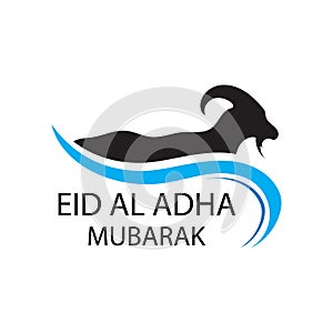 illustration vector graphic of eid al adha logo design