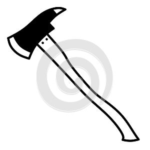 Illustration vector graphic of fire axe.