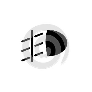 Illustration Vector graphic of fog light icon