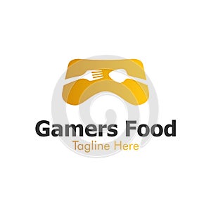 Illustration Vector Graphic of Gamers Food Logo