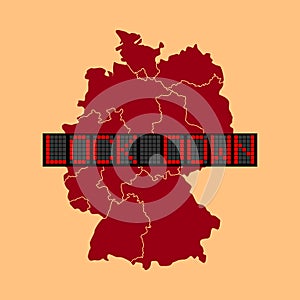 Illustration Vector Graphic Of Germany Lockdown