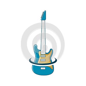 Illustration Vector Graphic of Guitar Store Logo