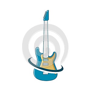 Illustration Vector Graphic of Guitar Store Logo