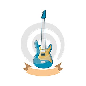 Illustration Vector Graphic of Guitar Store Logo