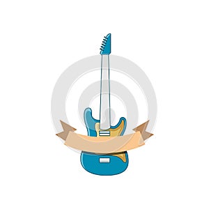 Illustration Vector Graphic of Guitar Store Logo