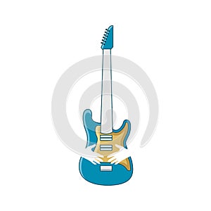 Illustration Vector Graphic of Guitar Store Logo