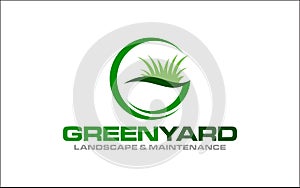 Illustration vector graphic of lawn care, landscape, grass concept logo design template-05