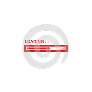 Illustration Vector graphic of loading bar icon