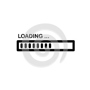 Illustration Vector graphic of loading bar icon