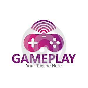 Illustration Vector Graphic Of Logo Game Stick Gameplay, Suitable For Logo Gaming Design