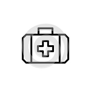 Illustration Vector graphic of medical kit bag icon