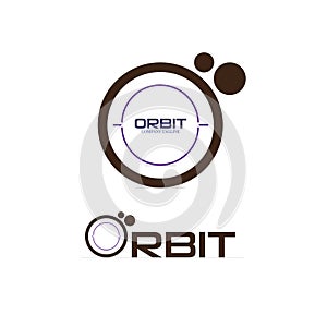 Orbit creative company logo vector design template