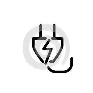 Illustration Vector graphic of power plug icon