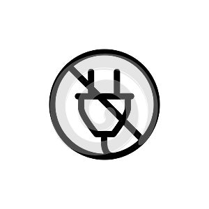 Illustration Vector graphic of power plug icon
