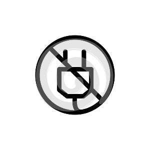 Illustration Vector graphic of power plug icon