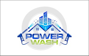 Illustration vector graphic of pressure power wash spray logo design template-05