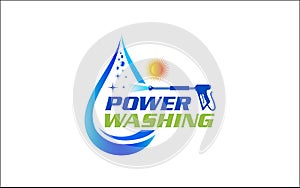 Illustration vector graphic of pressure power wash spray logo design template-05