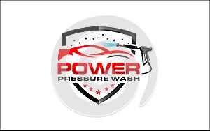 Illustration vector graphic of pressure power wash spray logo design template-05