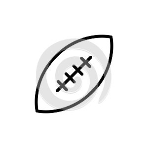 Illustration Vector graphic of rugby ball icon