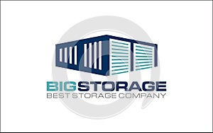 Illustration vector graphic of self storage company logo design template-05