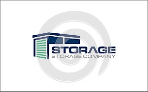 Illustration vector graphic of self storage company logo design template-05