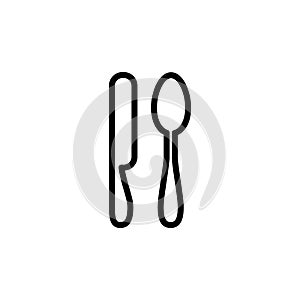 Illustration Vector graphic of spoon, fork, knife icon