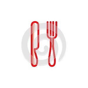 Illustration Vector graphic of spoon, fork, knife icon