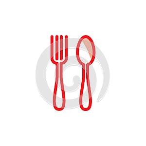 Illustration Vector graphic of spoon, fork, knife icon