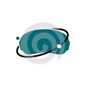 Illustration Vector Graphic of Virtual Reality Planet Logo