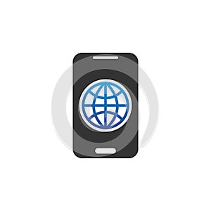 Illustration Vector Graphic of World Application on Smart phone