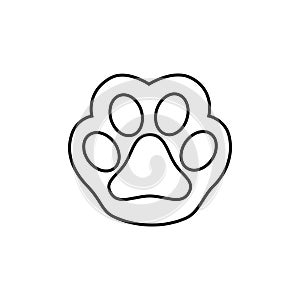 Illustration vector of Kitty Cat And Dog Paw Foot Print with White Background.