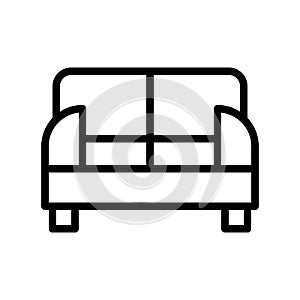 illustration vector and logo sofa outlines style icon perfect