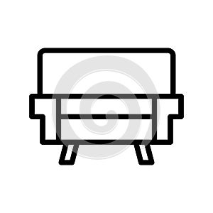 illustration vector and logo sofa outlines style icon perfect