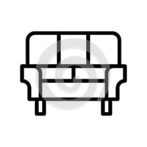 illustration vector and logo sofa outlines style icon perfect