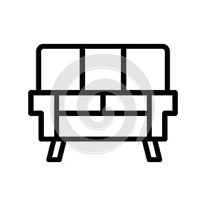 illustration vector and logo sofa outlines style icon perfect