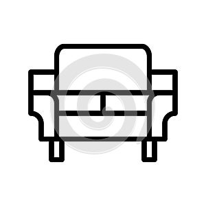 illustration vector and logo sofa outlines style icon perfect