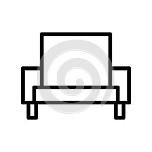 illustration vector and logo sofa outlines style icon perfect