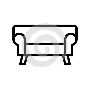 illustration vector and logo sofa outlines style icon perfect