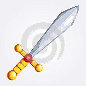 Illustration of a vector sword