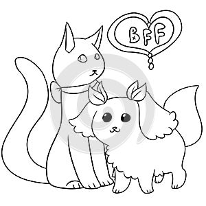 Illustration of a very cute pets
