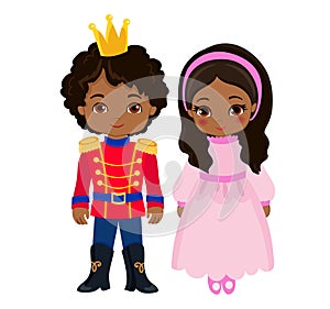 Illustration of very cute Prince and Princess.