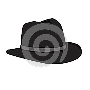 illustration of a very elegant man's hat object to wear casually