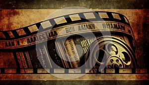 illustration of the vintage cinefilm