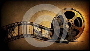 illustration of the vintage cinefilm